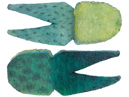 UNCLE JOSH PORK RIND BAITS • No. 11 GREEN SPOT PORK FROG • 2.5 FISHING BAIT