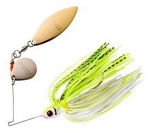 Booyah Blade Tandem Spinnerbait Chartreuse White Shad